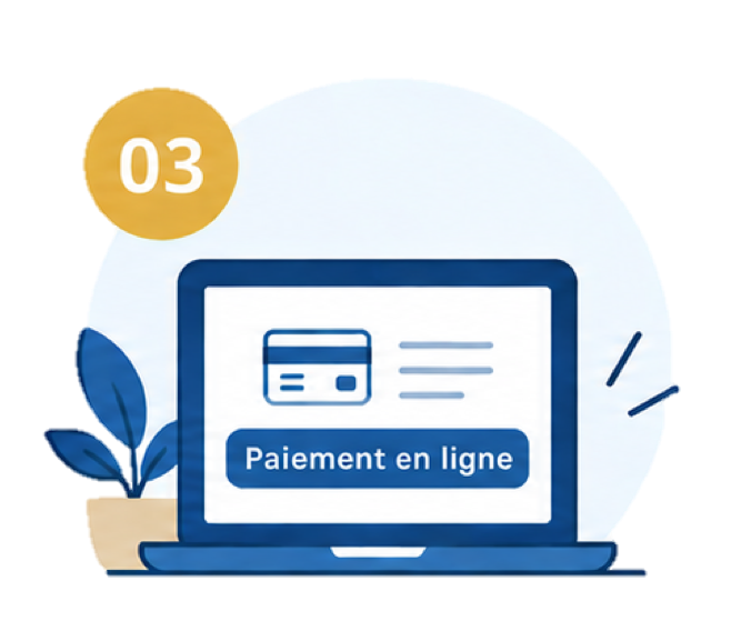 Validation et paiement en ligne du forfait administratif